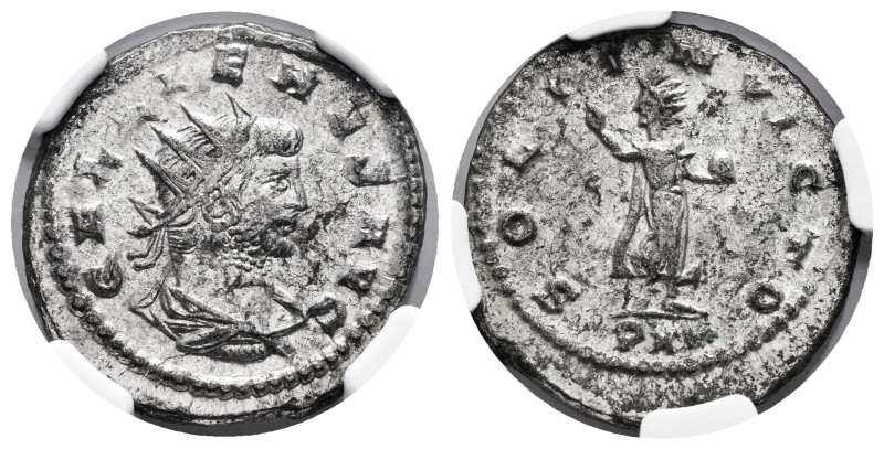 Gallienus. Antoninianus. 267 d.C. Antioch. (MIR-1659f var). Anv.: GALLIENVS AVG....