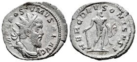 Postumus. Antoninianus. 261 d.C. Trier. (Ric-V 2.64). (Rsc-91a). Anv.: IMP C POSTVMVS P F AVG, radiate, draped and cuirassed bust to right. Rev.: HERC...