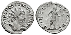 Postumus. Antoninianus. 266-267 d.C. Trier. (Ric-V 2, 83). (Seaby-331a). Anv.: IMP C POSTVMVS P F AVG. Radiate, draped and cuirassed bust to right. Re...