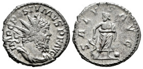 Postumus. Antoninianus. 266-267 d.C. Trier. (Ric-V 2,86). (Seaby-336d). Anv.: IMP C POSTVMVS P F AVG. Radiate, draped and cuirassed bust to right. Rev...