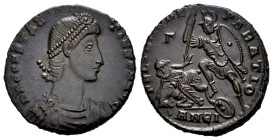Constantius II. Centenionalis. 350-351 d.C. Antioch. (Ric-135 var.). Anv.: D N CONSTANTIVS P F AVG, pearl-diademed, draped and cuirassed bust to right...