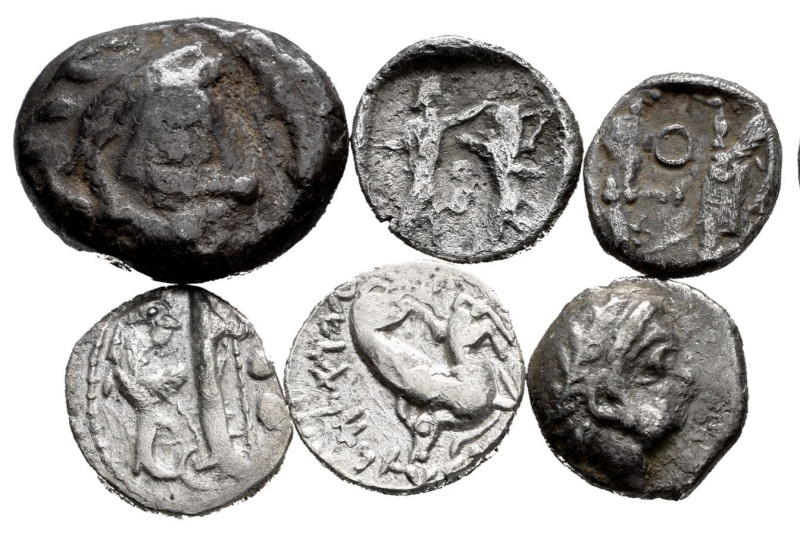 Lot of 6 Phoenician coins. Different types of Arados, Sidon and Byblos. Ar. TO E...