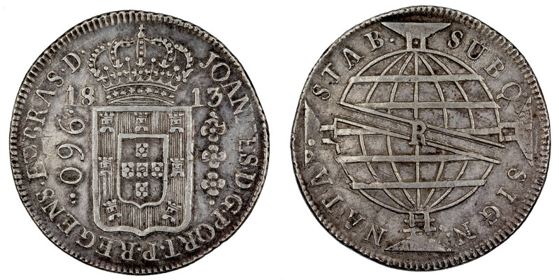 Brazil
D. João Príncipe Regente 960 Réis (Patacão) 1813 Rio de Janeiro, recunha...