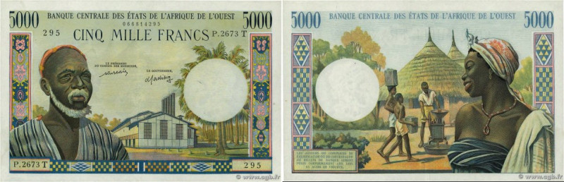 Country : WEST AFRICAN STATES 
Face Value : 5000 Francs 
Date : (1977) 
Period/P...