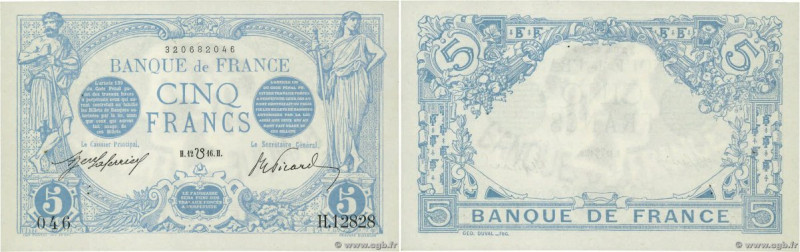 Country : FRANCE 
Face Value : 5 Francs BLEU lion inversé 
Date : 12 juillet 191...