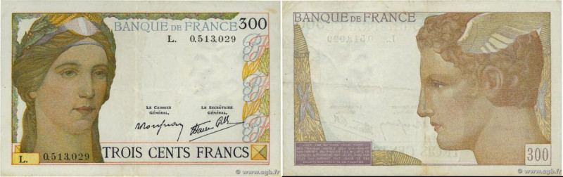 Country : FRANCE 
Face Value : 300 Francs 
Date : (13 octobre 1938) 
Period/Prov...