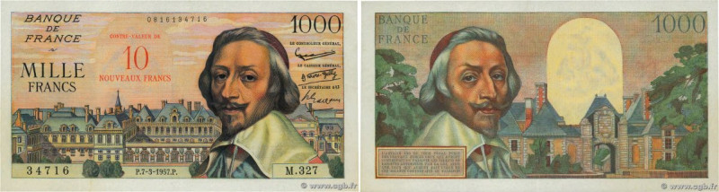 Country : FRANCE 
Face Value : 10 NF sur 1000 Francs RICHELIEU 
Date : 07 mars 1...