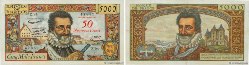 Country : FRANCE 
Face Value : 50 NF sur 5000 Francs HENRI IV 
Date : 30 octobre...