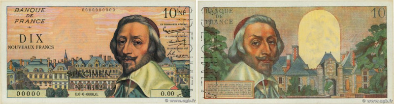 Country : FRANCE 
Face Value : 10 Nouveaux Francs RICHELIEU Spécimen 
Date : (19...