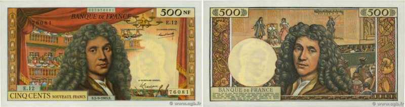 Country : FRANCE 
Face Value : 500 Nouveaux Francs MOLIÈRE 
Date : 05 septembre ...