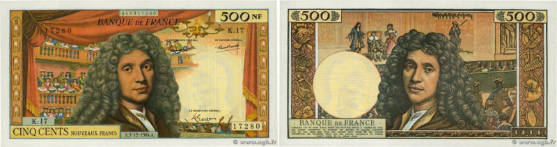 Country : FRANCE 
Face Value : 500 Nouveaux Francs MOLIÈRE 
Date : 03 décembre 1...
