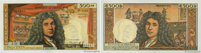 Country : FRANCE 
Face Value : 500 Nouveaux Francs MOLIÈRE 
Date : 06 janvier 19...