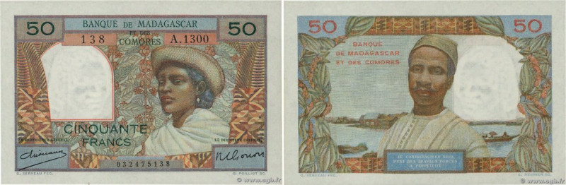 Country : MADAGASCAR 
Face Value : 50 Francs 
Date : (1950) 
Period/Province/Ban...