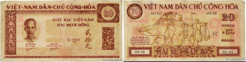 Country : VIETNAM 
Face Value : 20 Dong 
Date : (1946) 
Period/Province/Bank : G...