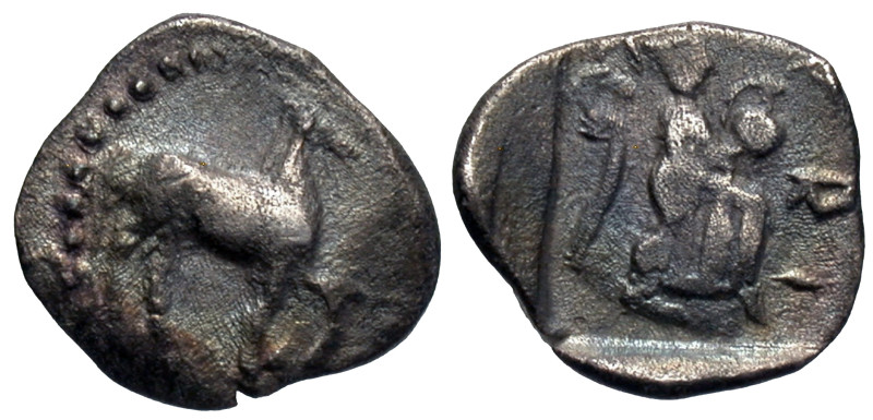 Thessaly, Larissa. Ca. 440-420 B.C. AR obol (13 mm, 0.89 g).