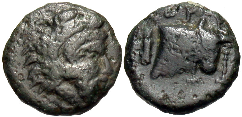 Ionia, Erythrai. Ca. 480-400 B.C. AE (10 mm, 1.01 g).