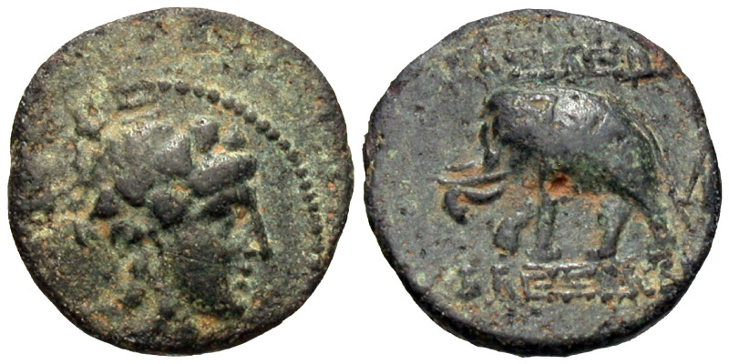 Seleukid Kingdom. Alexander I Balas. 152/1-145 B.C. AE (15 mm, 2.63 g).