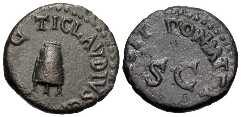 Claudius. A.D. 41-54. AE quadrans (16 mm, 3.07 g).