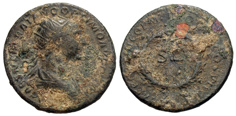 Trajan. A.D. 98-117. AE dupondius (23 mm, 8.28 g).