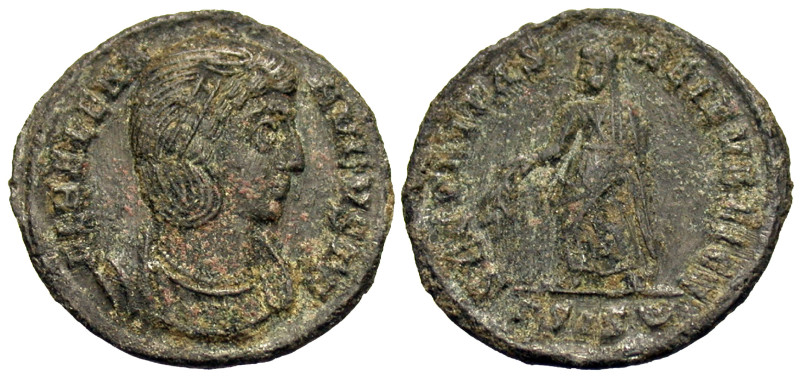 Helena. Augusta, A.D. 324-328/30. AE follis (18 mm, 2.35 g).