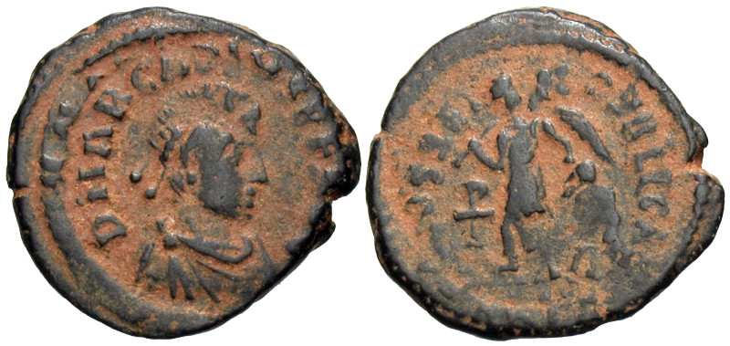 Arcadius. A.D. 383-408. AE (14 mm, 1.54 g).