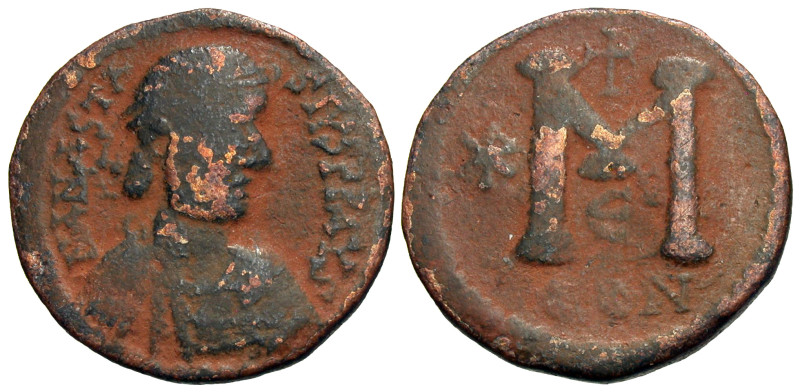 Anastasius I. 491-518. AE follis (24 mm, 8.44 g).