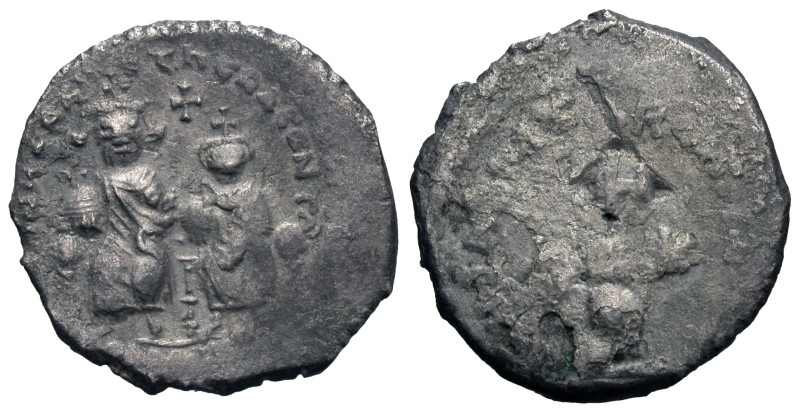 Heraclius. 610-641. AR hexagram (22 mm, 6.47 g). 22.