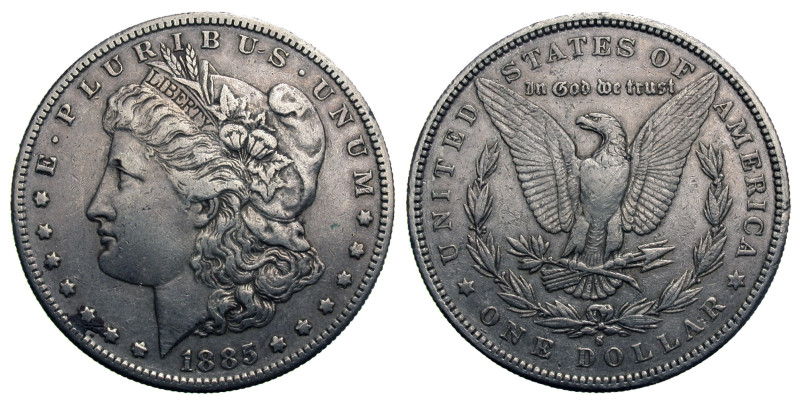 USA. 1885-S. Morgan Dollar.