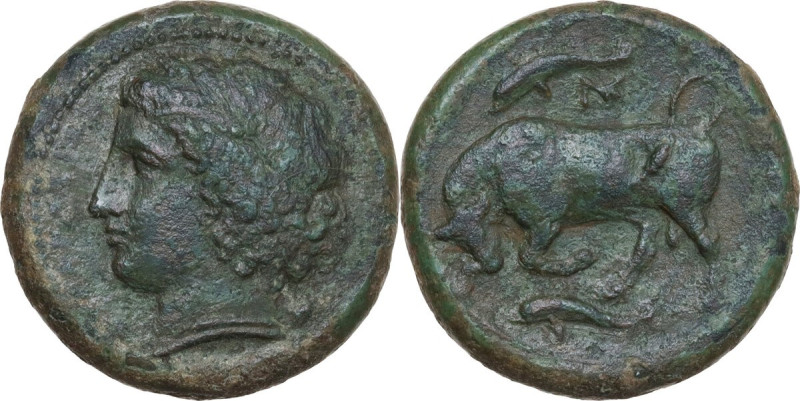 Sicily. Syracuse. Agathokles (317-289 BC). AE 23 mm, c. 317-310 BC. Obv. Head of...