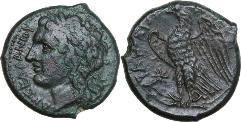 Sicily. Syracuse. Hiketas II (287-278 BC). AE Litra. Struck circa 282-278 BC. Ob...