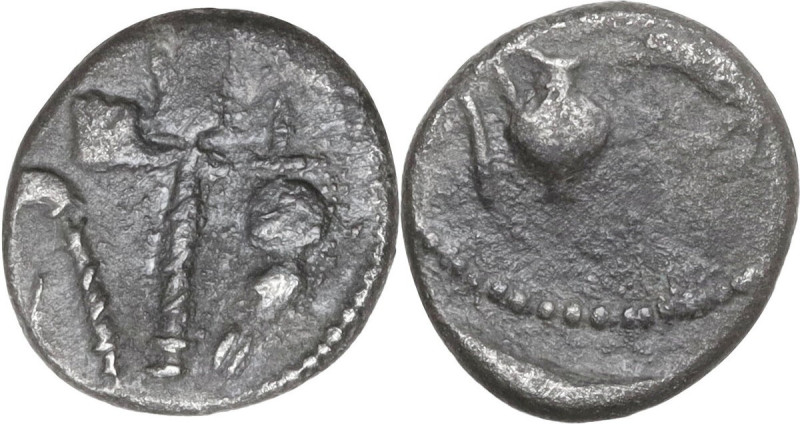 Marcus Antonius and Lepidus. ΑΡ Quinarius, unknown mint in Gallia Transalpina an...