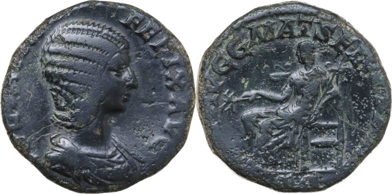 Julia Domna, wife of Septimius Severus (died 217 AD). AE Sestertius. Struck unde...