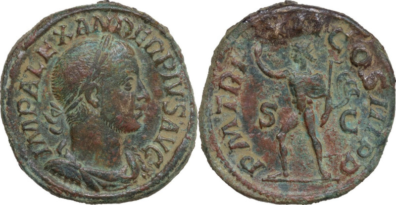 Severus Alexander (222-235). AE Sestertius, 234 AD. Obv. IMP ALEXANDER PIVS AVG....