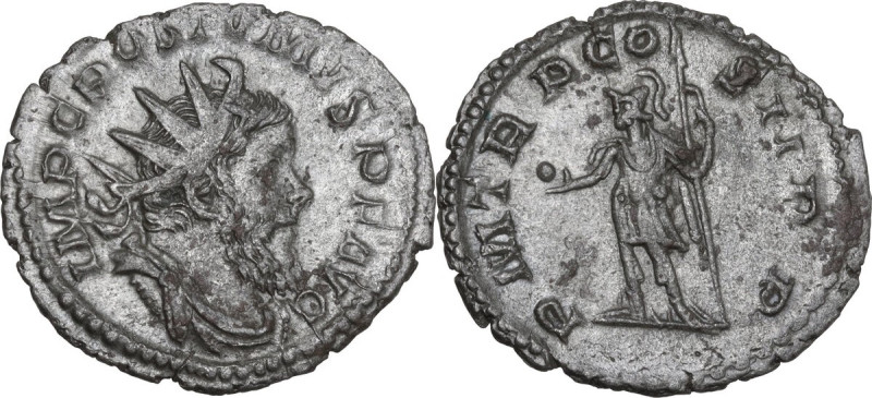 Postumus (259-268). AR Antoninianus, Lugdunum mint, 260 AD. Obv. IMP C POSTVMVS ...