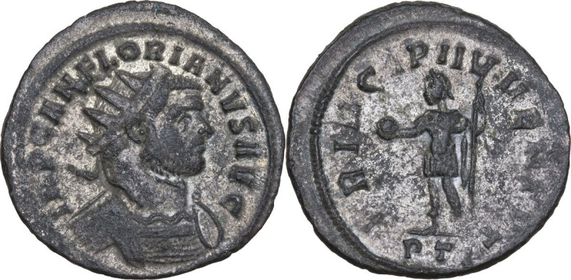 Florianus (276 AD). BI Antoninianus, Ticinum mint, c. 276 AD. Obv. IMP C AN FLOR...