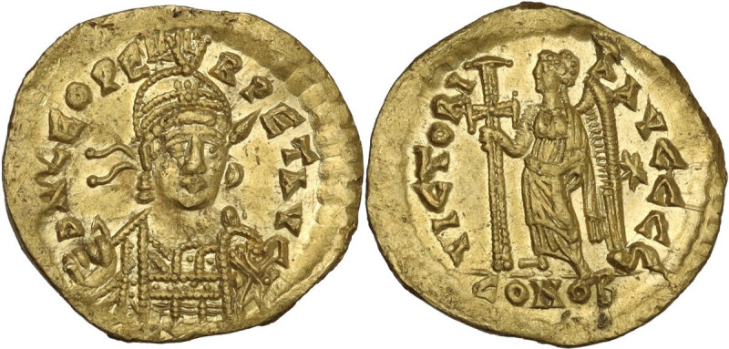 Leo I (457-474). AV Solidus, Constantinople mint, 462- 466 AD. Obv. DN LEO PERPE...