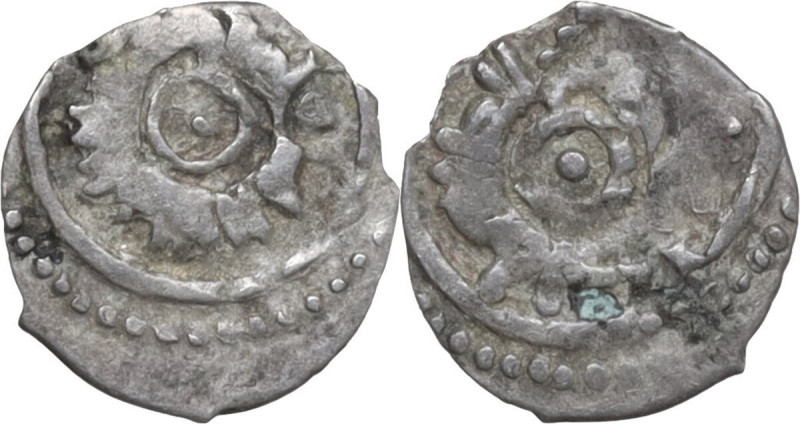 Palermo. Al Mu'izz (341-365 AH/ 935-975). AR 1/16 Dirham o Kharruba, (Siqiliiya)...