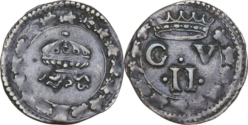 Urbino. Guidobaldo II della Rovere (1538-1574). Quattrino. CNI tav. XXIX, 14; Ca...