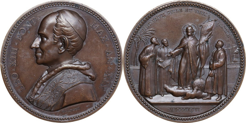 Leone XIII (1878-1903), Gioacchino Pecci. Medaglia annuale, A. XIX. Unità della ...