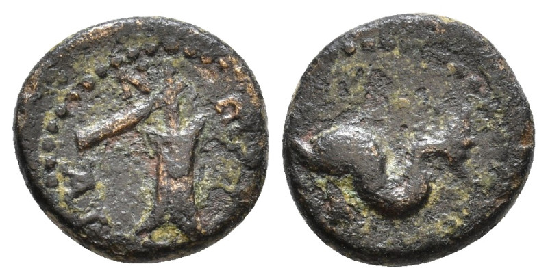 Pamphylia. Attaleia circa 0-100 BC. AE 12mm, 1,95g