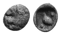 CARIA. Mylasa. Circa 420-390 BC AR Tetartemorion 4,9mm, 0,24g