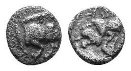 Mysia, Kyzikos. Circa 450-400 BC AR Hemiobol. 6mm, 0,27g