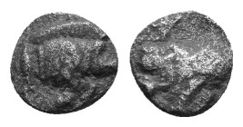 Mysia, Kyzikos. Circa 450-400 BC AR Hemiobol. 6mm, 0,36g