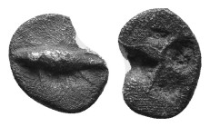 MYSIA. Kyzikos. Circa 550-530 BC. AR Obol 8mm, 0,43g