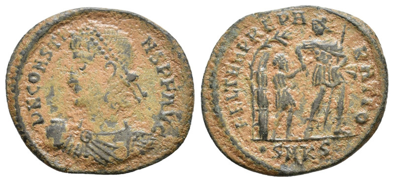 Constans. 337-350 AD. AE Centenionalis Cyzicus mint, struck 348-350 AD. D N CONS...