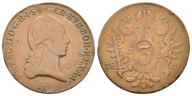 Austria. 1 Kreuzer 1800 E Karlsburg AE 29mm, 7,65g