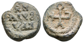 Byzantine lead seal. 18mm, 7,39g