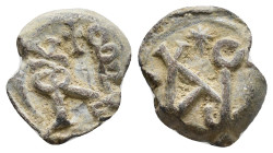 Byzantine lead seal. 15mm, 3,47g