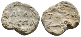 Byzantine lead seal. 20mm, 7,75g