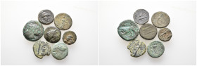 Lot of 7 Greek AE coins / Lot as seen no return